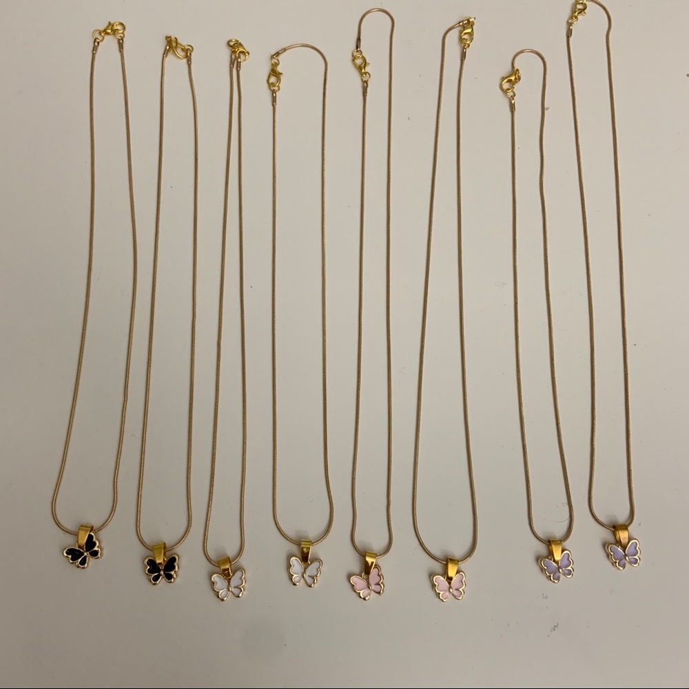 NEW! purple butterfly gold plated necklace💫 - Picture 3 of 4